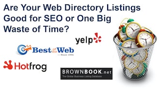 Yelp, Brownbook,net, Best of the Web and Hotfrog