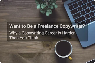 So writing web content is easy is it? The copywriter's working environment – a desk, laptop and mug of coffee